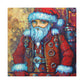 "Santa in Steampunk Magic" - Canvas