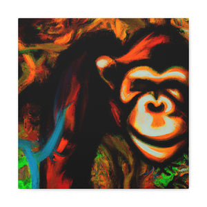 Chimp's Whimsical Adventure - Canvas