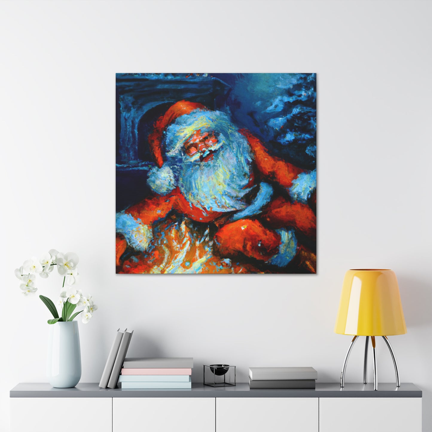 Santa Claus Returns Home - Canvas