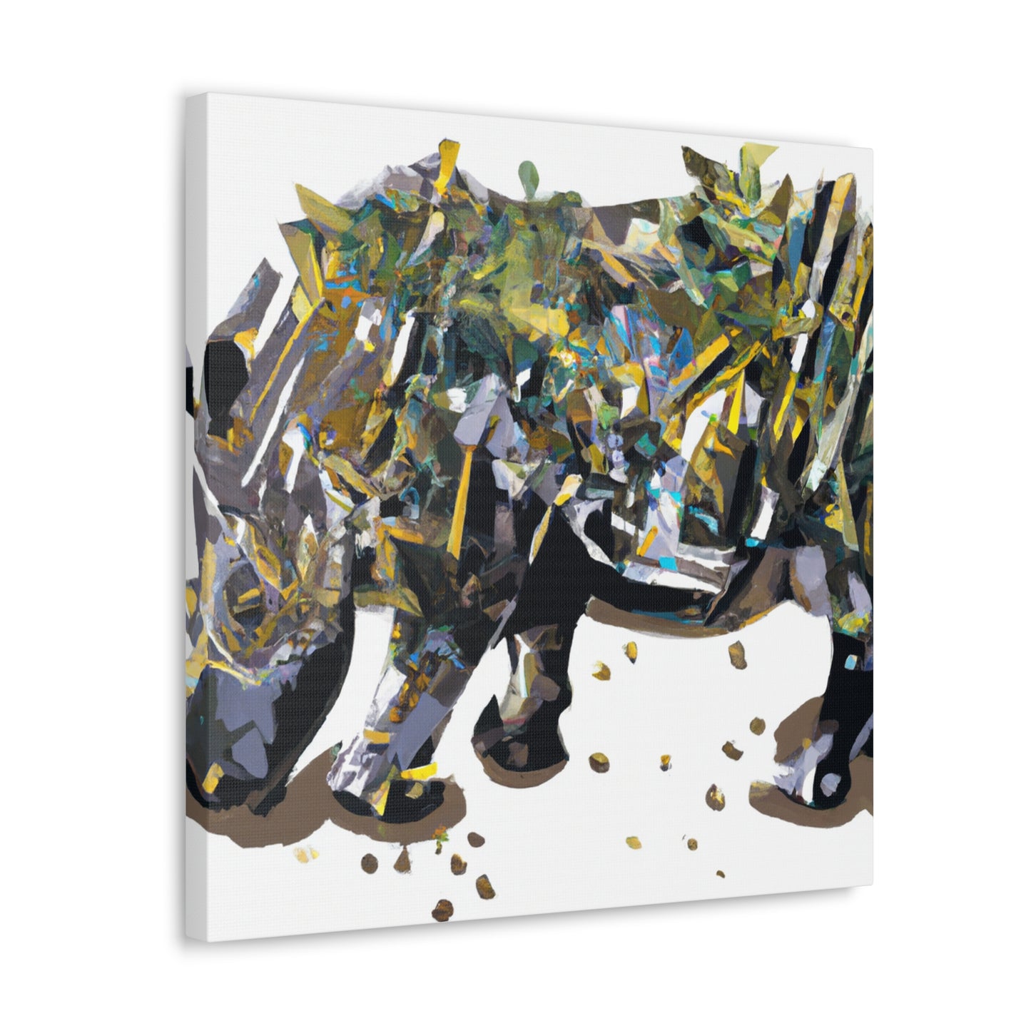 Rhinoceros: Abstracted - Canvas