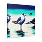 Sea Birds in Flight - Canvas