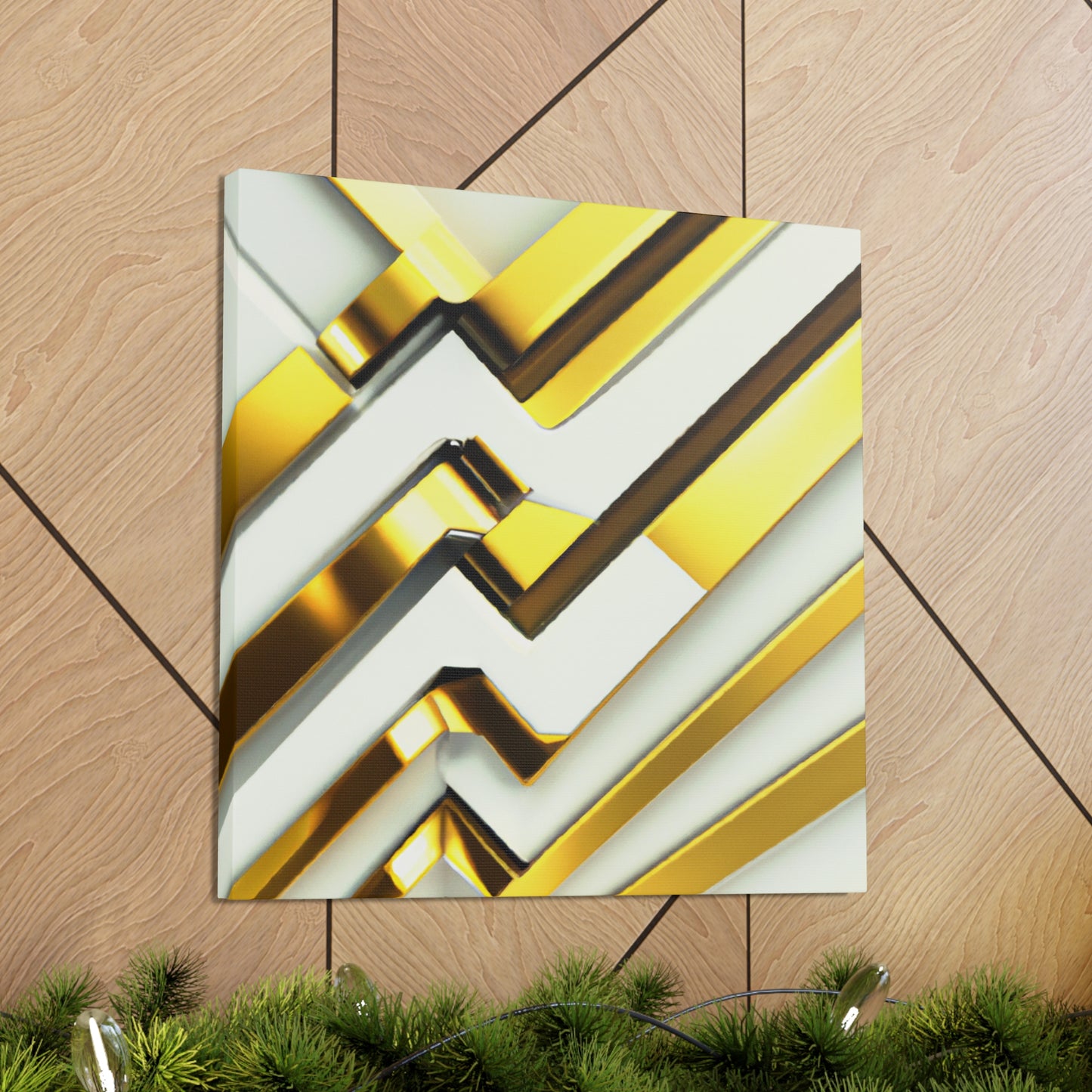 "Gilded Jazz Radiance" - Canvas