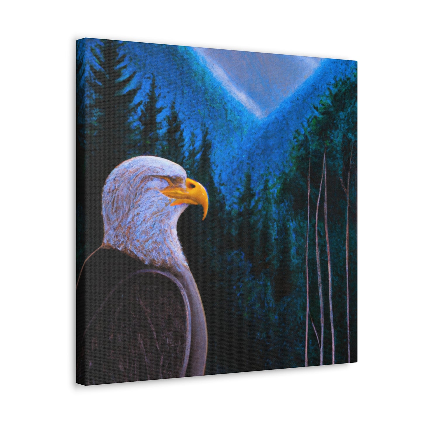 "Bald Eagle Majesty Rendered" - Canvas