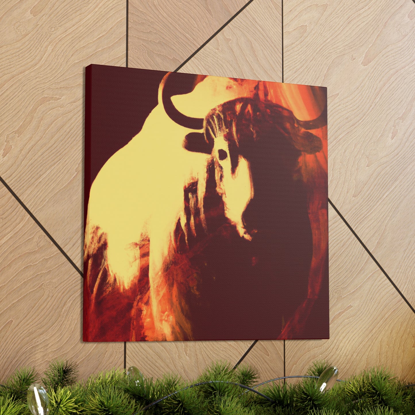 Yak in Digital Color - Canvas