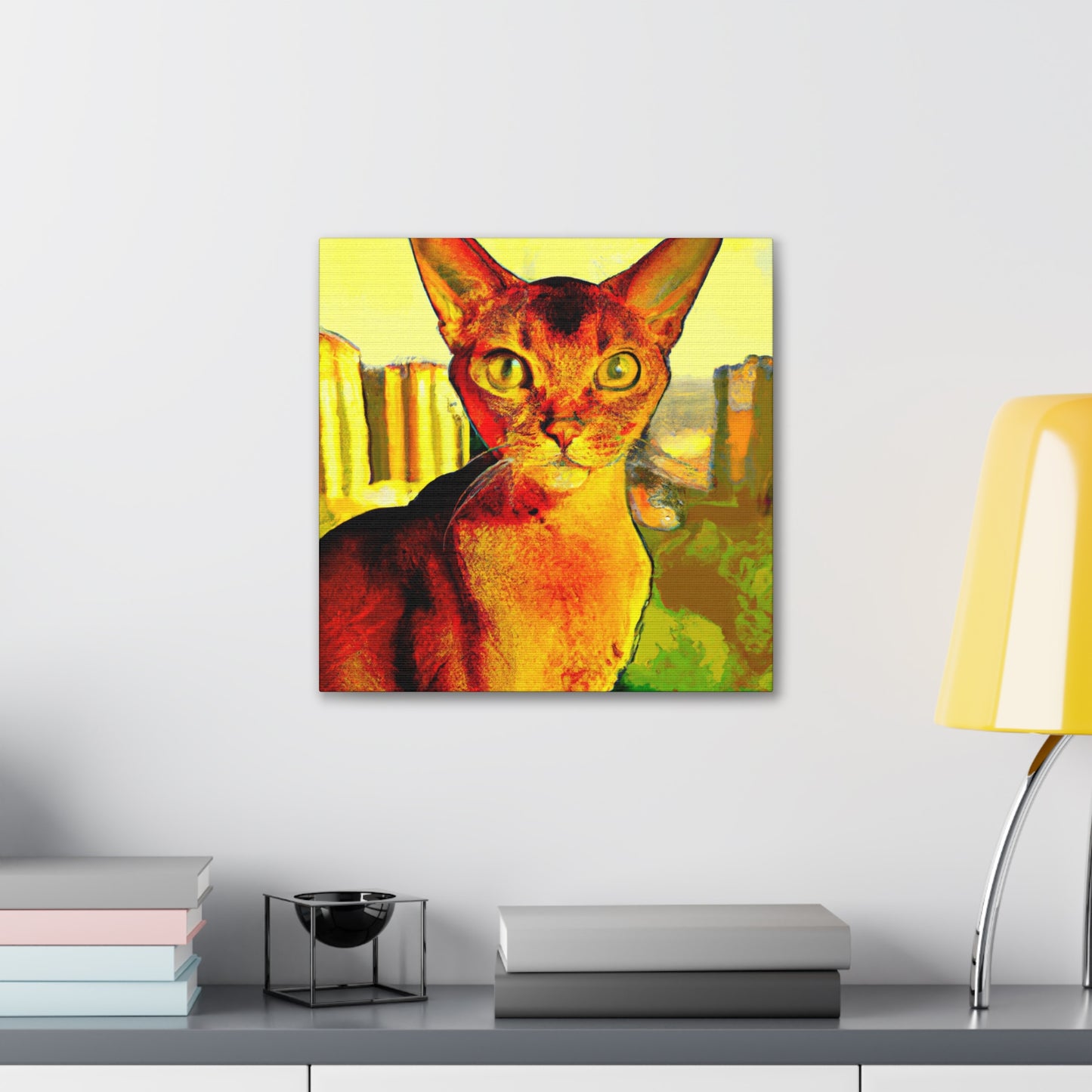 "Abyssinian Pop Adventure" - Canvas