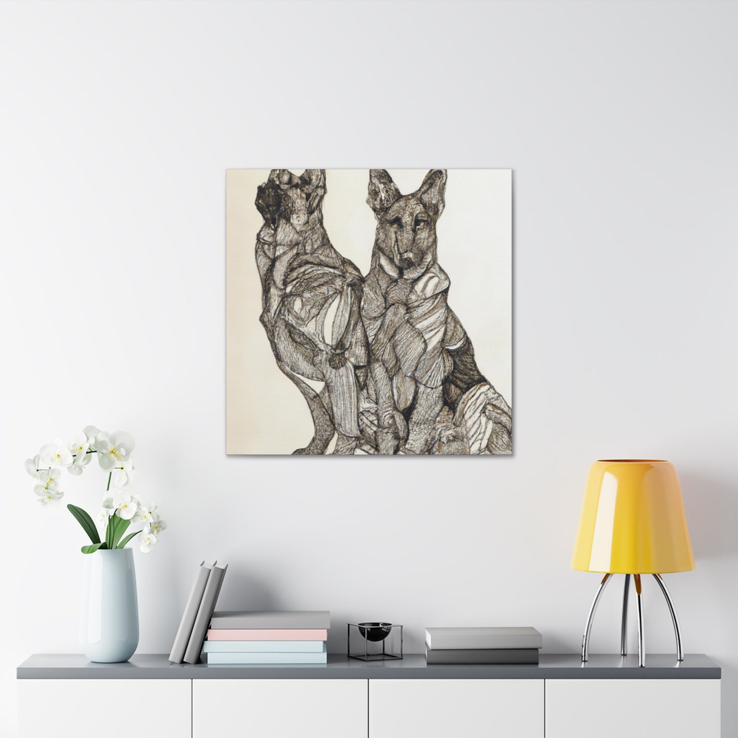 "German Shepherd Guardianship". - Canvas