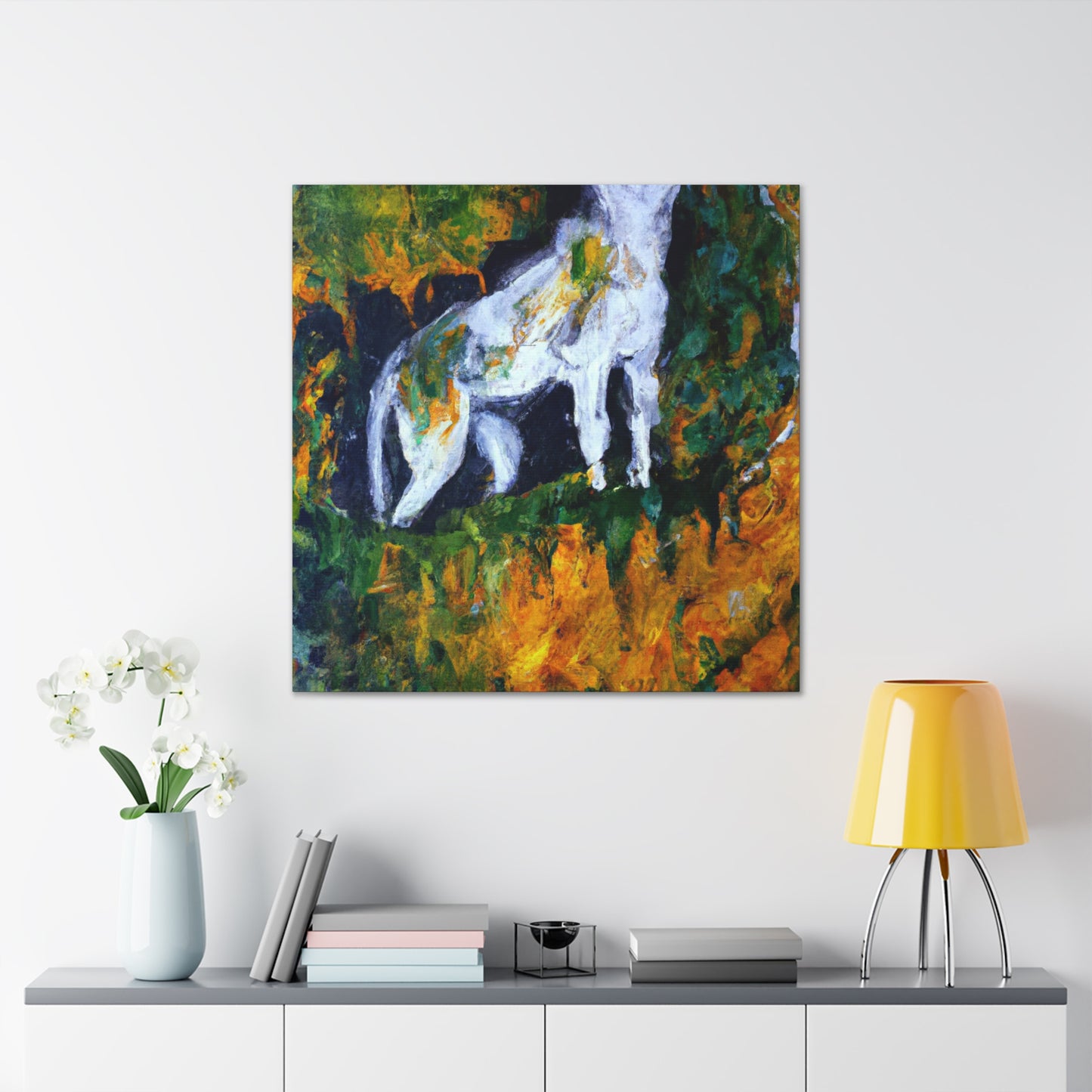 Lynx Among Abstracts - Canvas