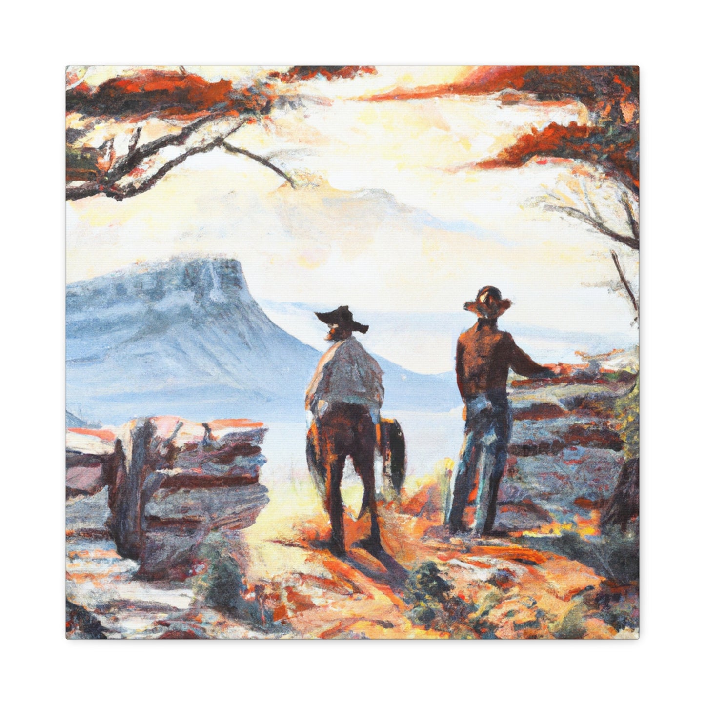 Western Plains Reminiscence - Canvas