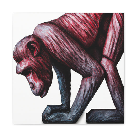 Japanese Macaque Stilllife - Canvas