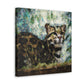 Lone Clouded Leopard - Canvas