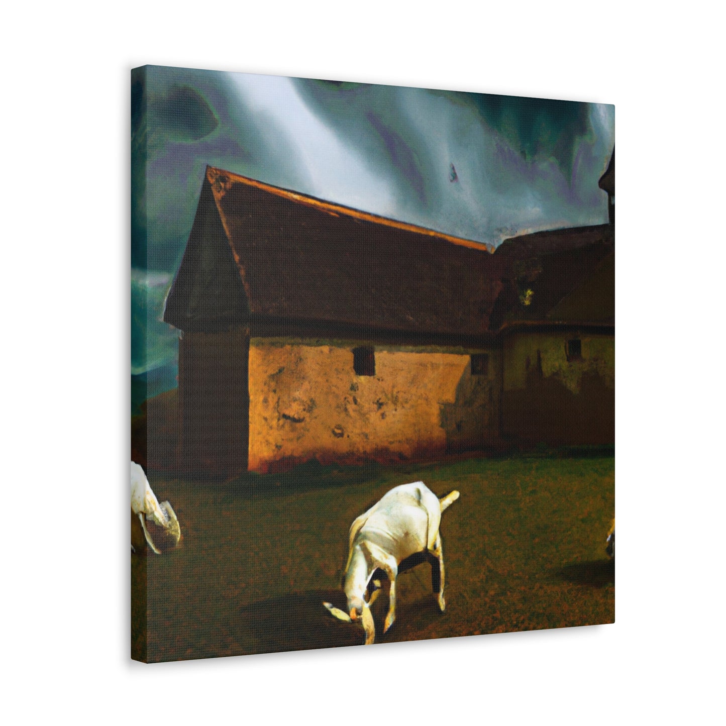 Goat and Greenery Peaceful - Canvas