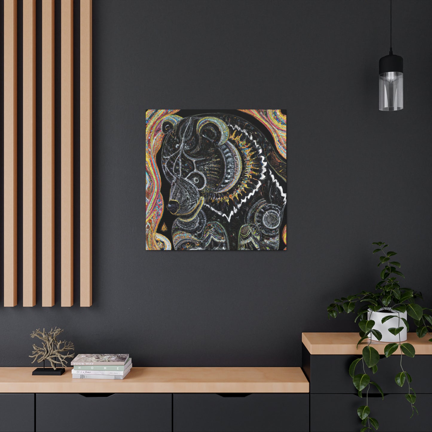 "Asiatic Black Bear Dream" - Canvas