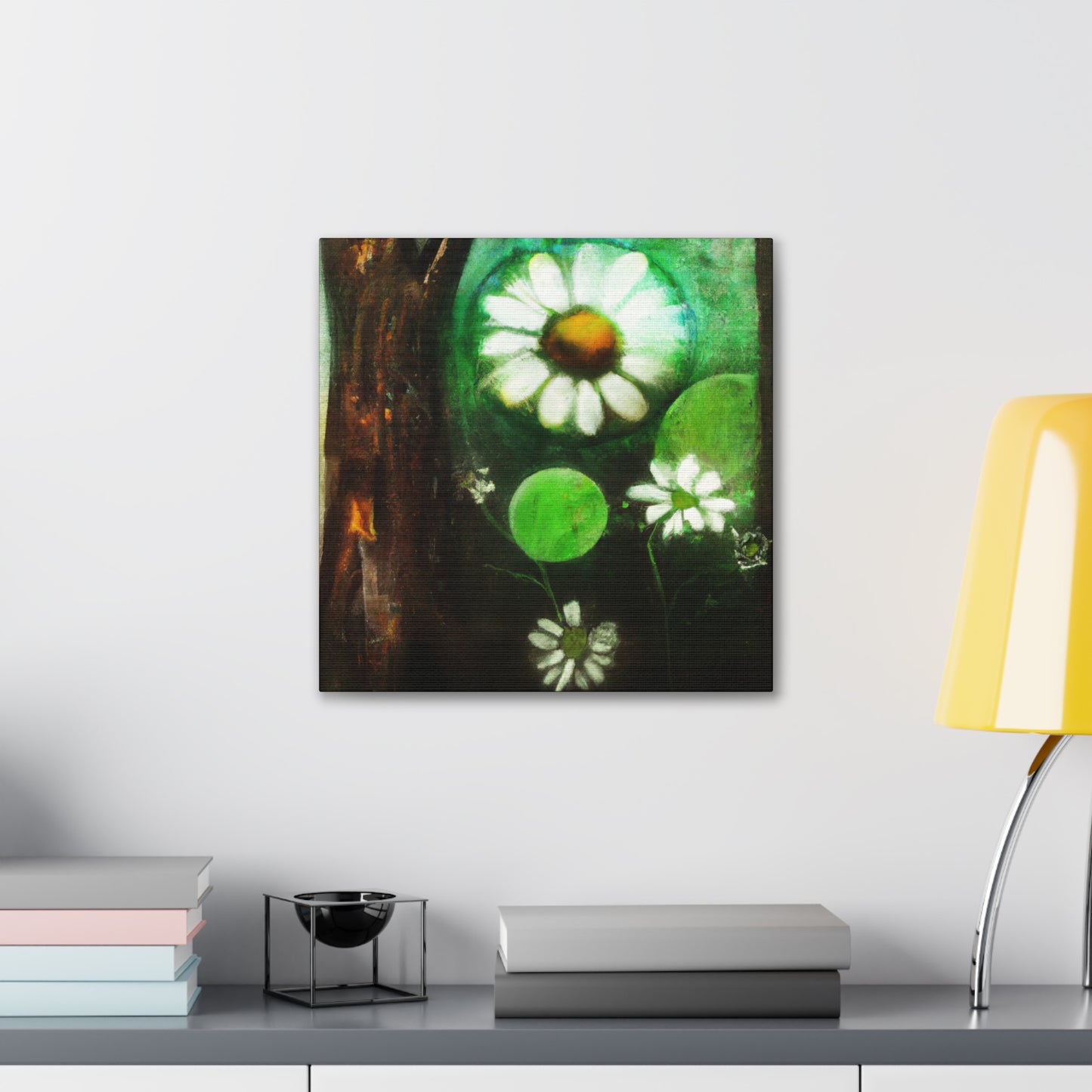 Daisy in Pristine Bloom - Canvas