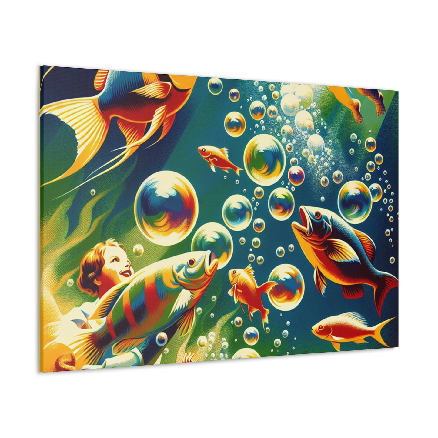 Aqua Visionscape Extravaganza - Canvas