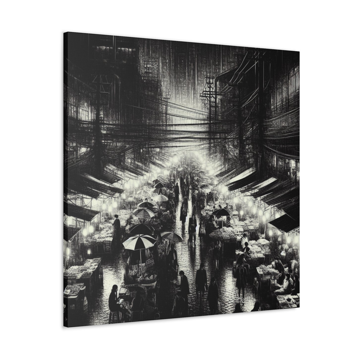 "Luminous Urban Extravaganza" - Canvas