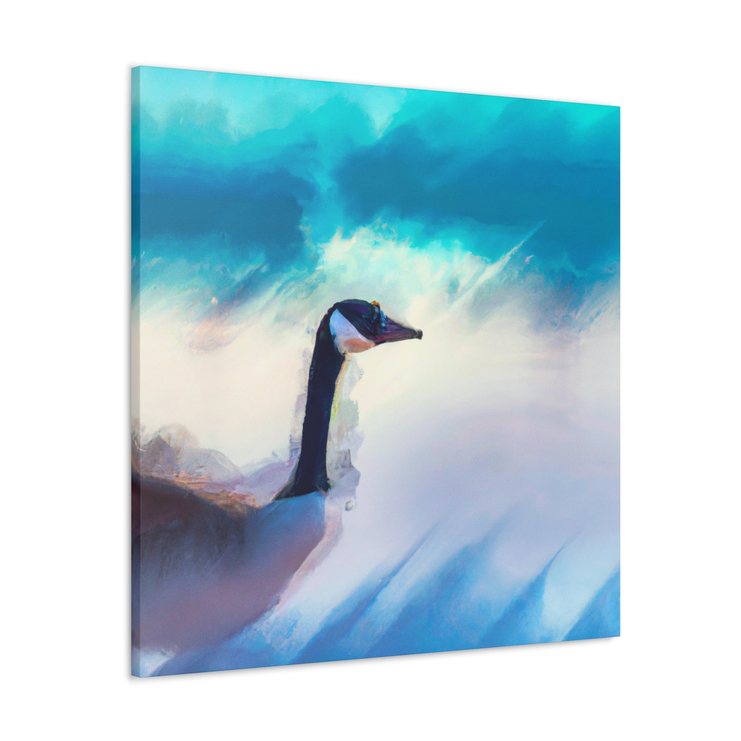 "Geese in Flight Painting" - Canvas