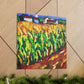 Golden Corn Harvesting - Canvas