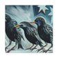 "Starlings in Expressionism" - Canvas