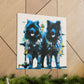 "Keeshond Through Time" - Canvas