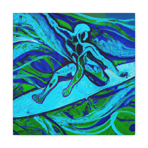 "Surfing the Sea's Swell" - Canvas