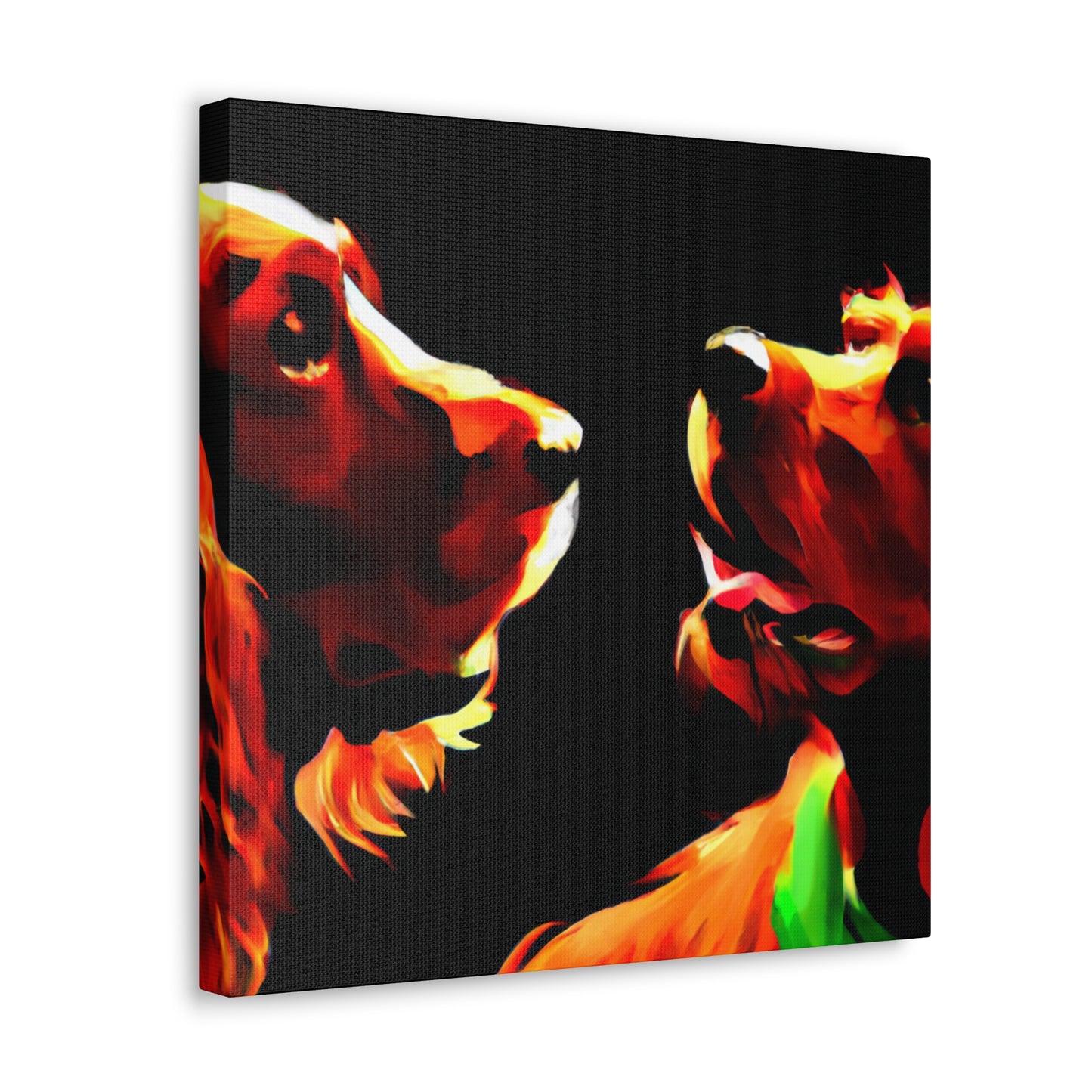 "Irish Setter in Autumn" - Canvas