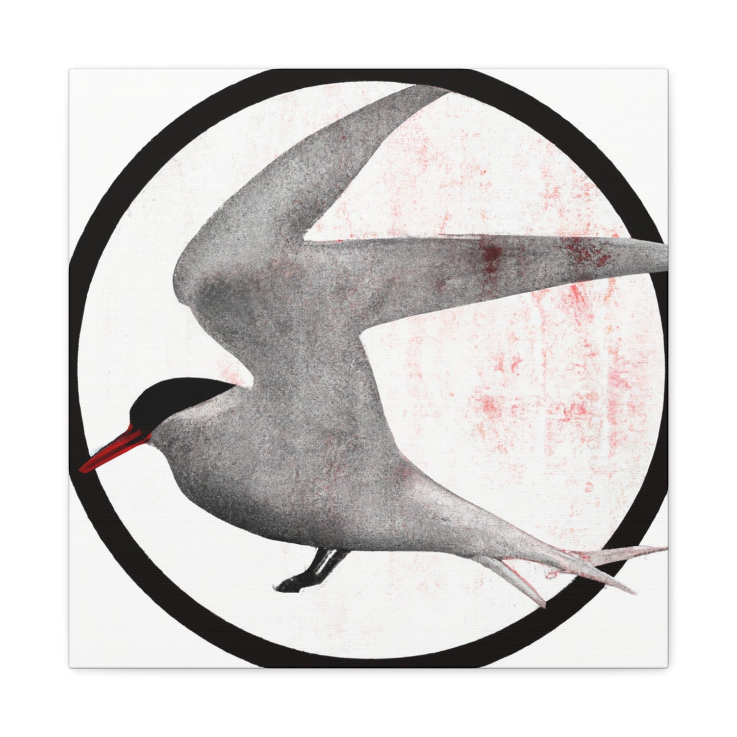 The Art Deco style of the 1920s was characterized by its angular look, zigzag patterns, and monochromatic color schemes that used a lot of black and white. The Arctic Tern, a bird native to the Arctic - Canvas