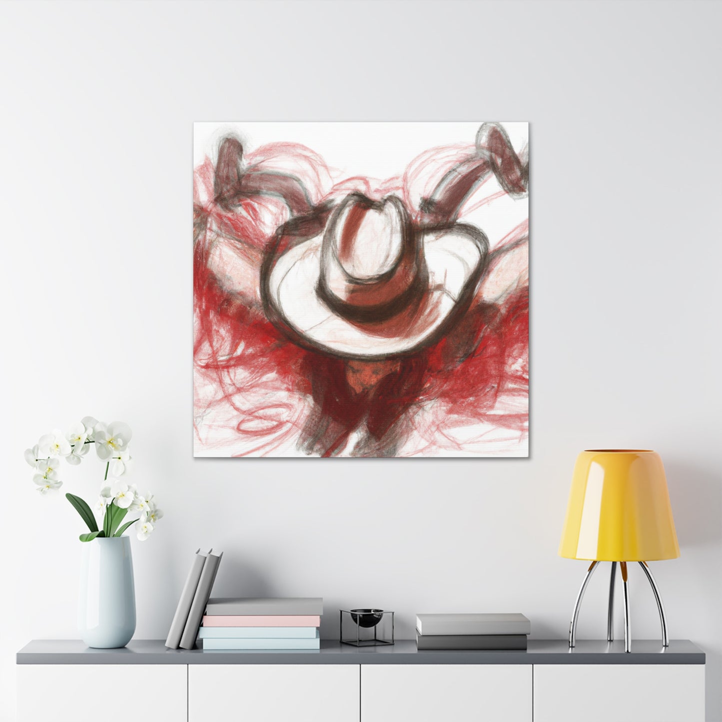 Cowboy Hat Contemplation - Canvas