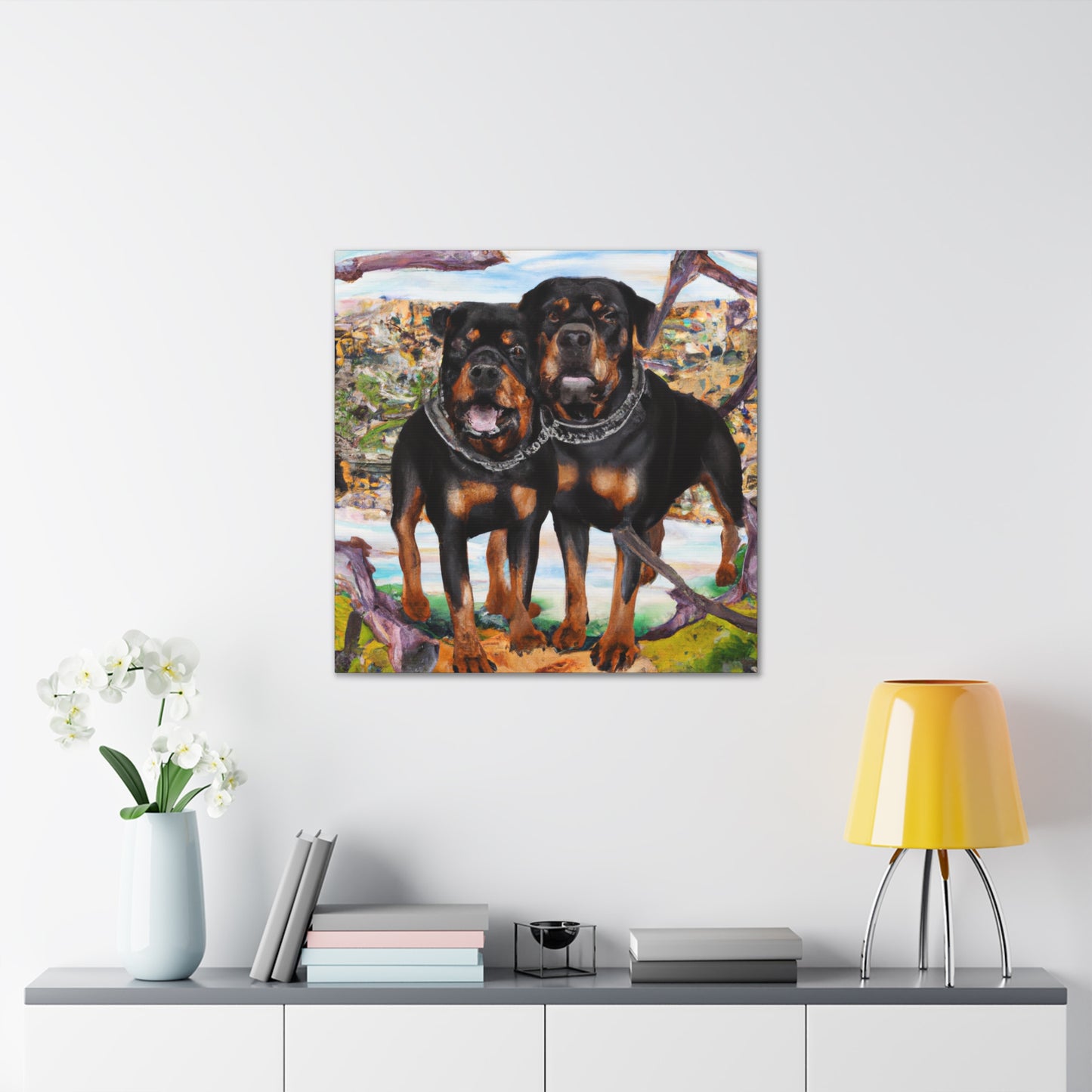 "Feral Rottweiler Vision" - Canvas