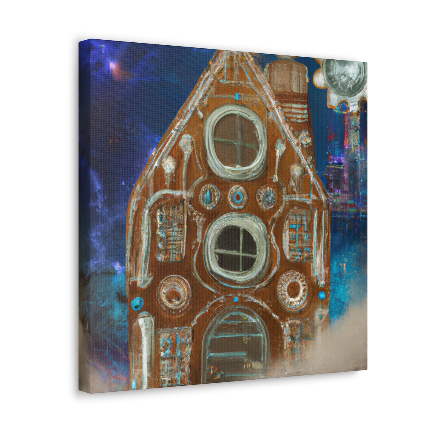 Gingerbread Steampunk Mansion - Canvas