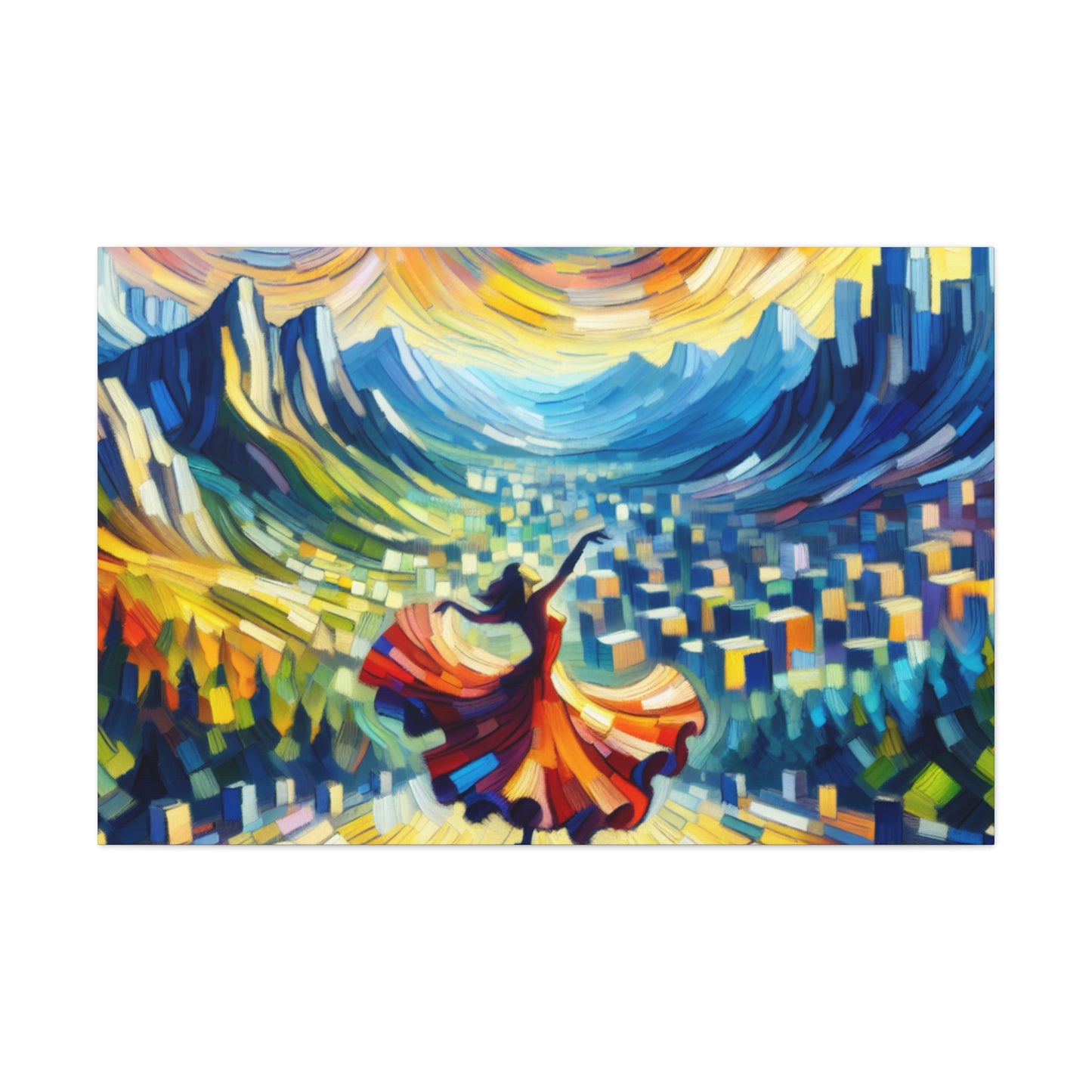 Vibrant Dancing Melodies - Canvas