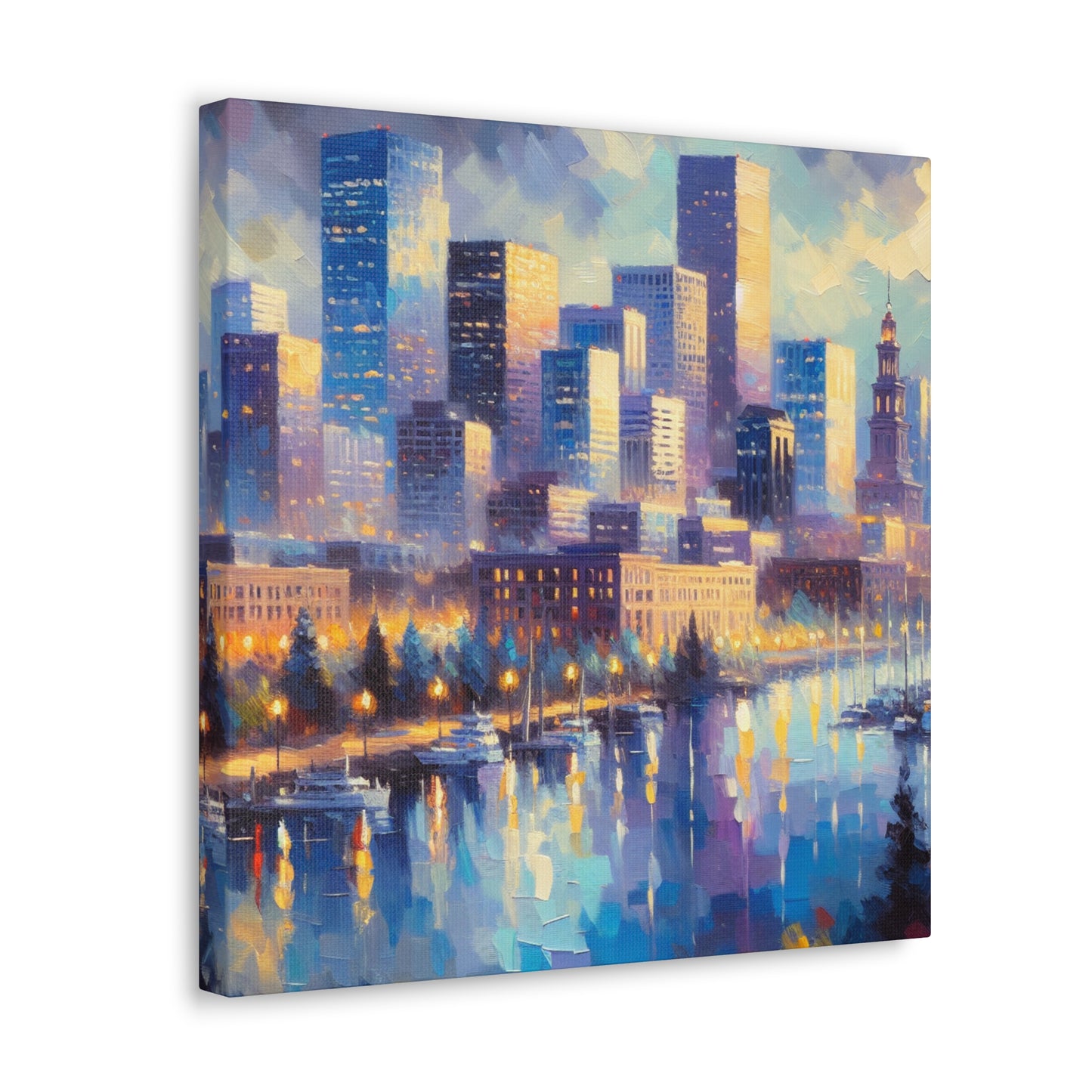 "Colorado's Vibrant Urban Colors" - Canvas