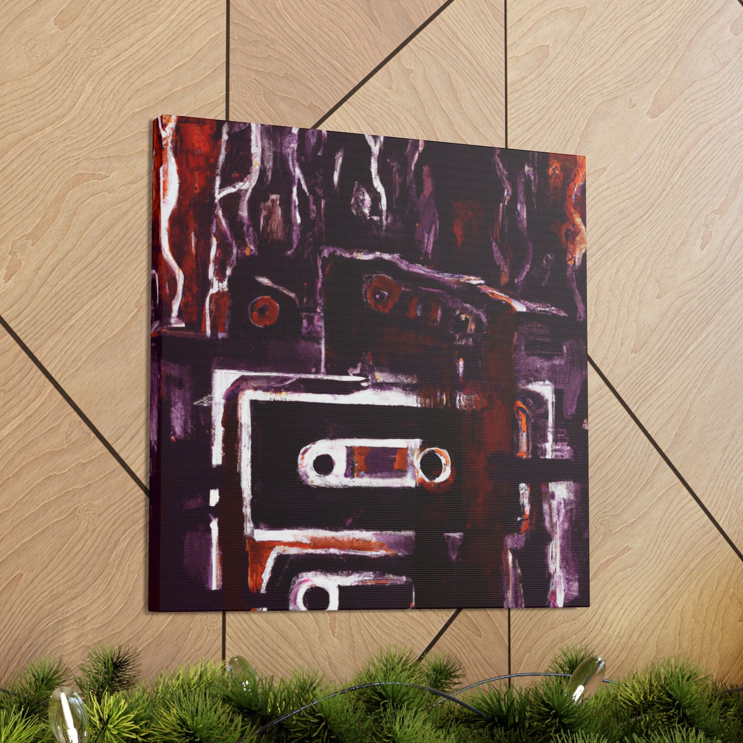 "Cassette Tape Collage" - Canvas