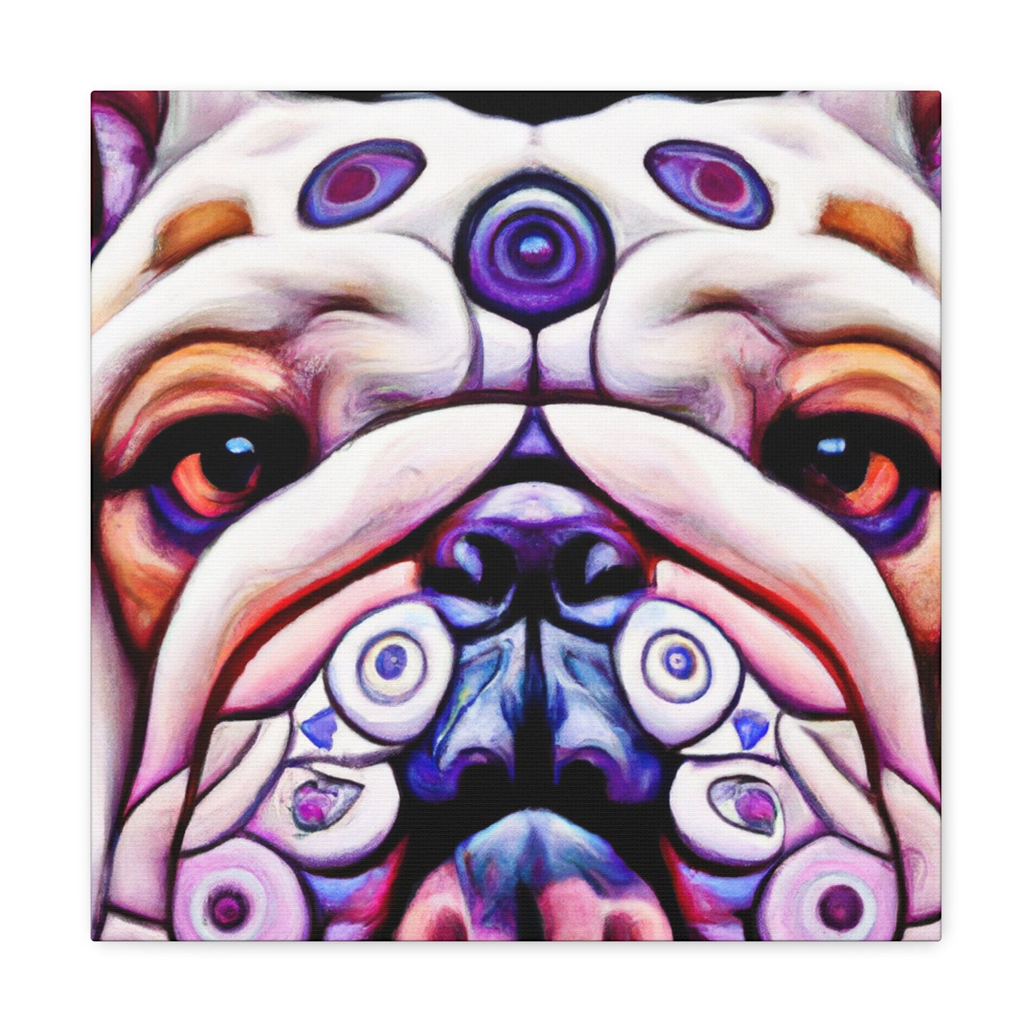 Proud Bulldog Painting - Canvas