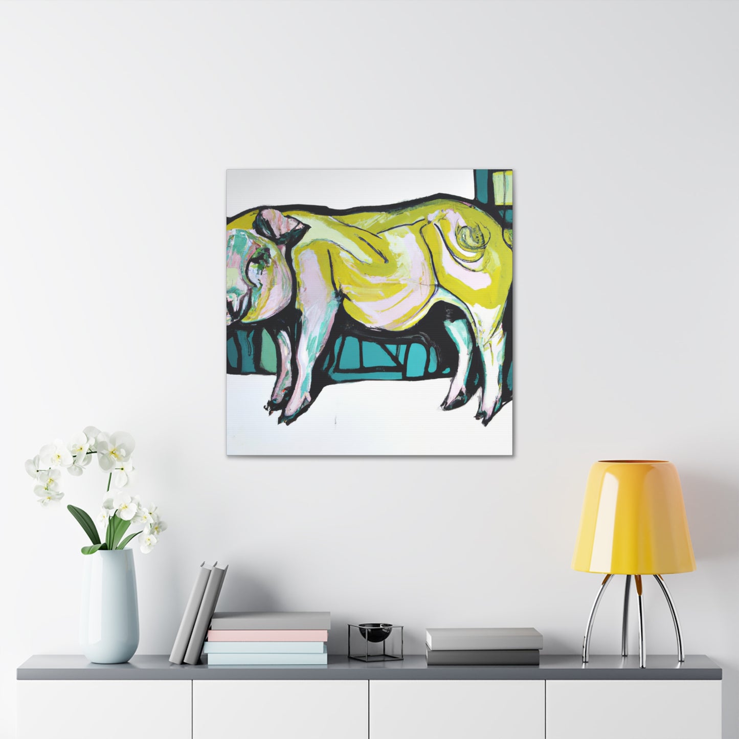 "Pig Culinary Delight" - Canvas