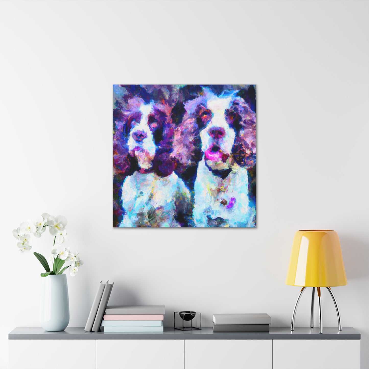 "Spaniel in a Landscape" - Canvas