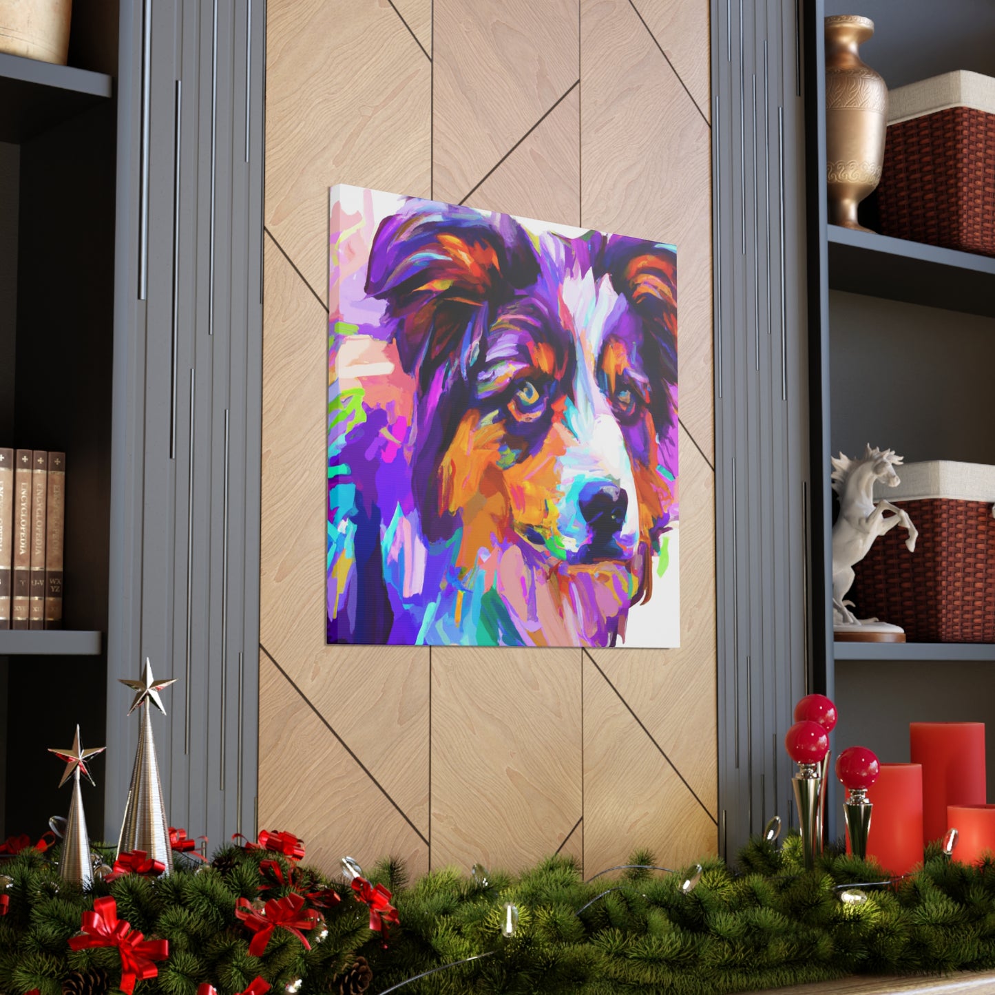 Australian Shepherd Reflection - Canvas