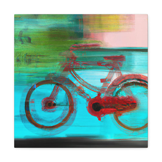 "Cycling the Unending Road" - Canvas