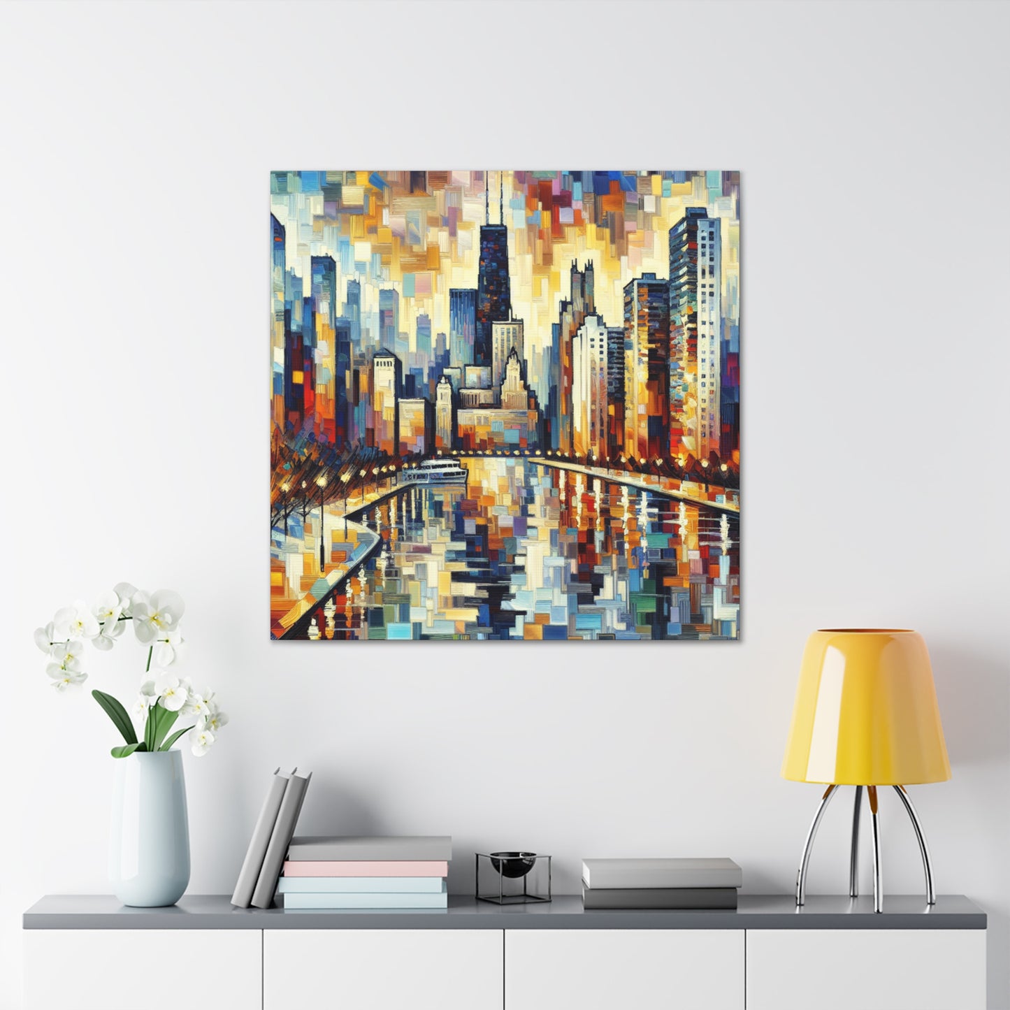 City of Steel Mirage - Canvas