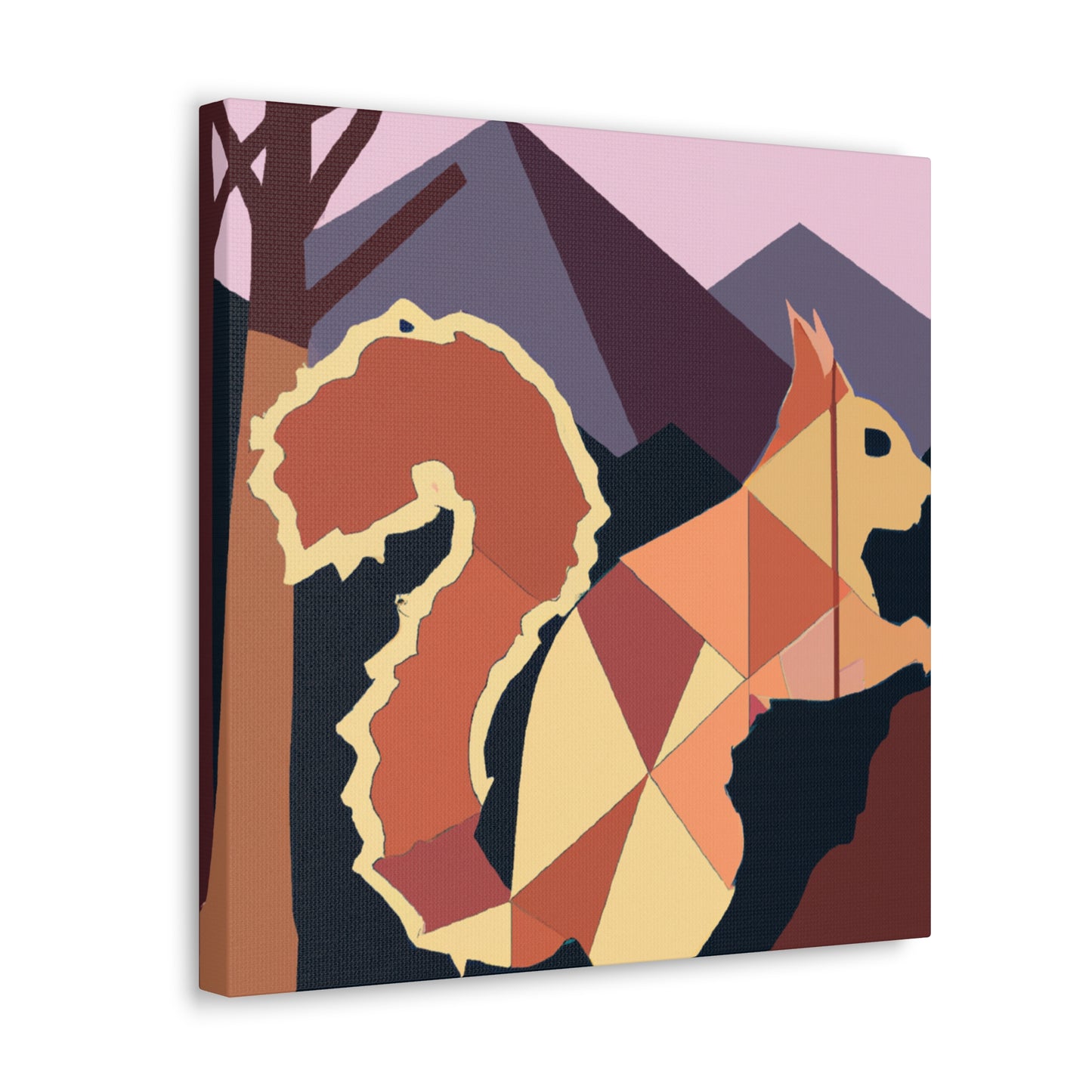 Squirrel in Deco Style - Canvas