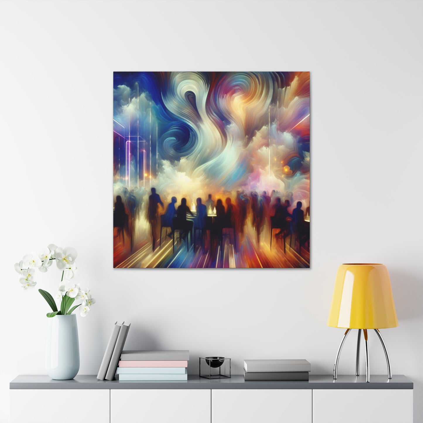 Velvet Elegance Ethereal Abstraction - Canvas