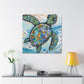 Sea Turtles at Dusk - Canvas