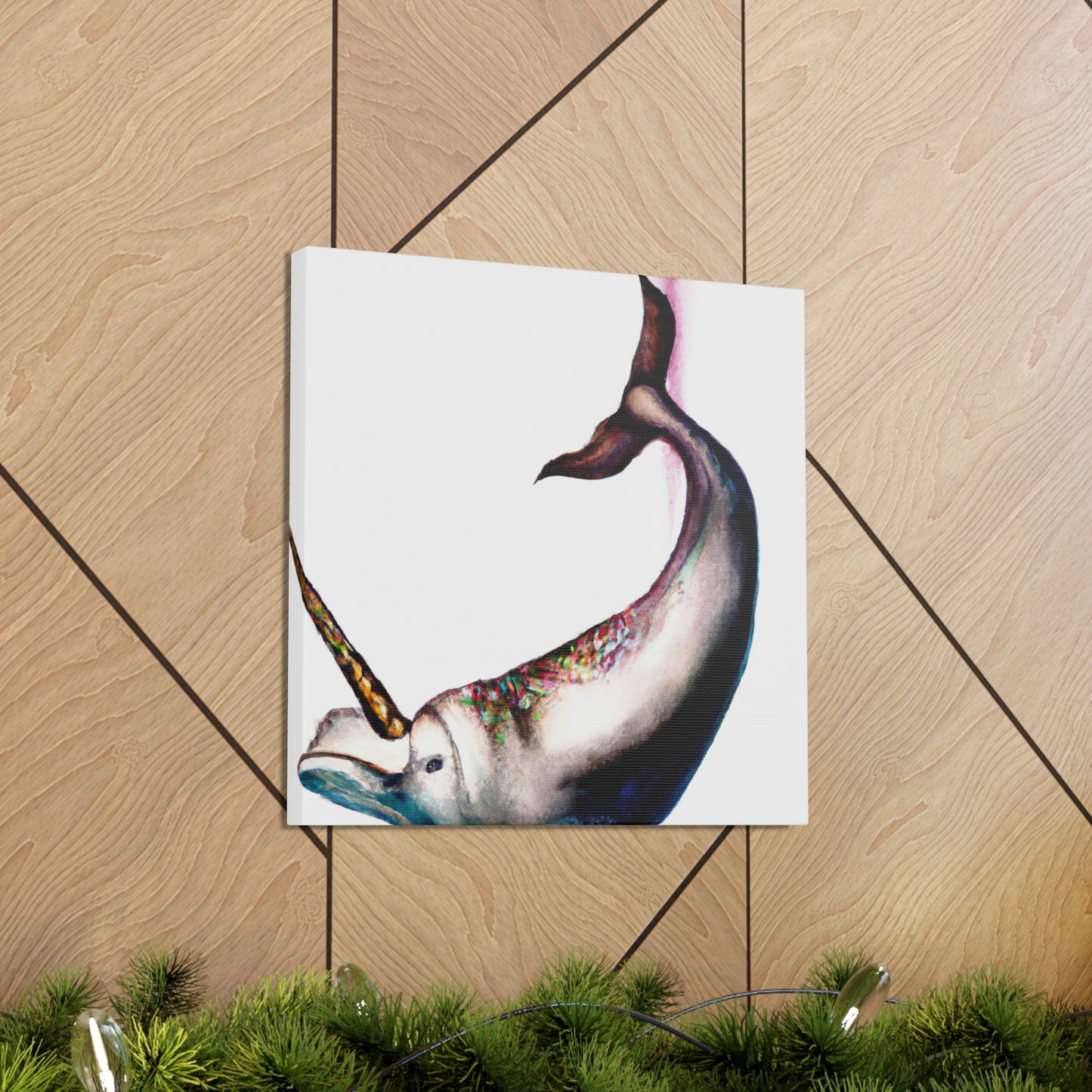 "Mysterious Narwhal Painting" - Canvas