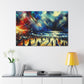 Nocturnal Coastal Revelry - Canvas