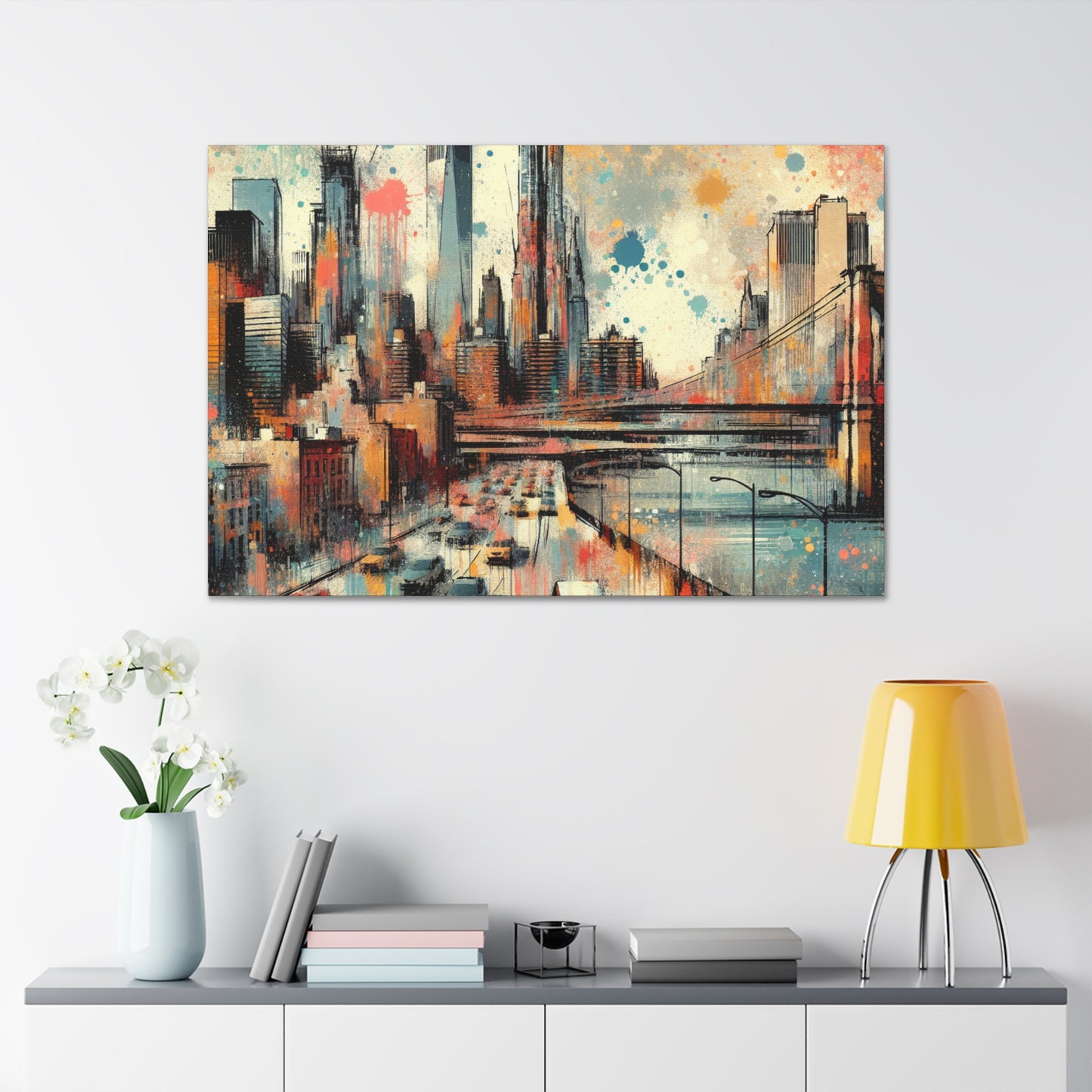 "Concrete Jungle Serenade" - Canvas