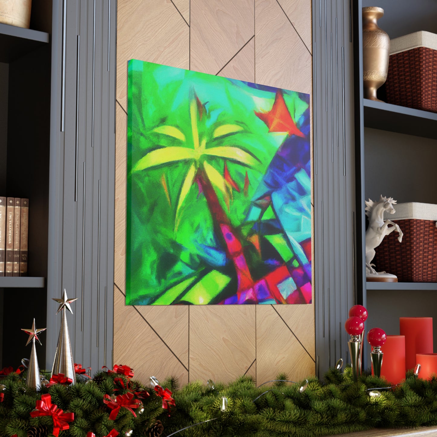 Palm Tree in Bloom - Canvas