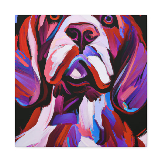 "Spaniel in Art Deco" - Canvas