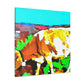 Jersey Cow Expressionism - Canvas