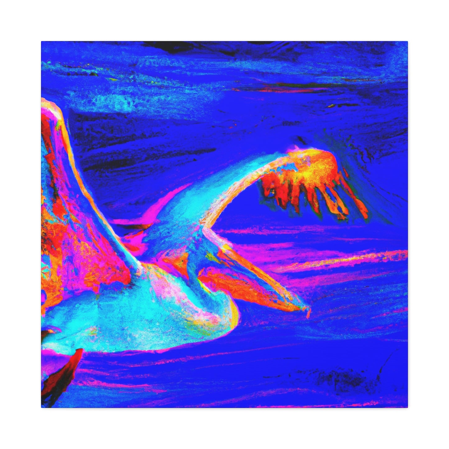 Pelican Gliding Sunrise - Canvas