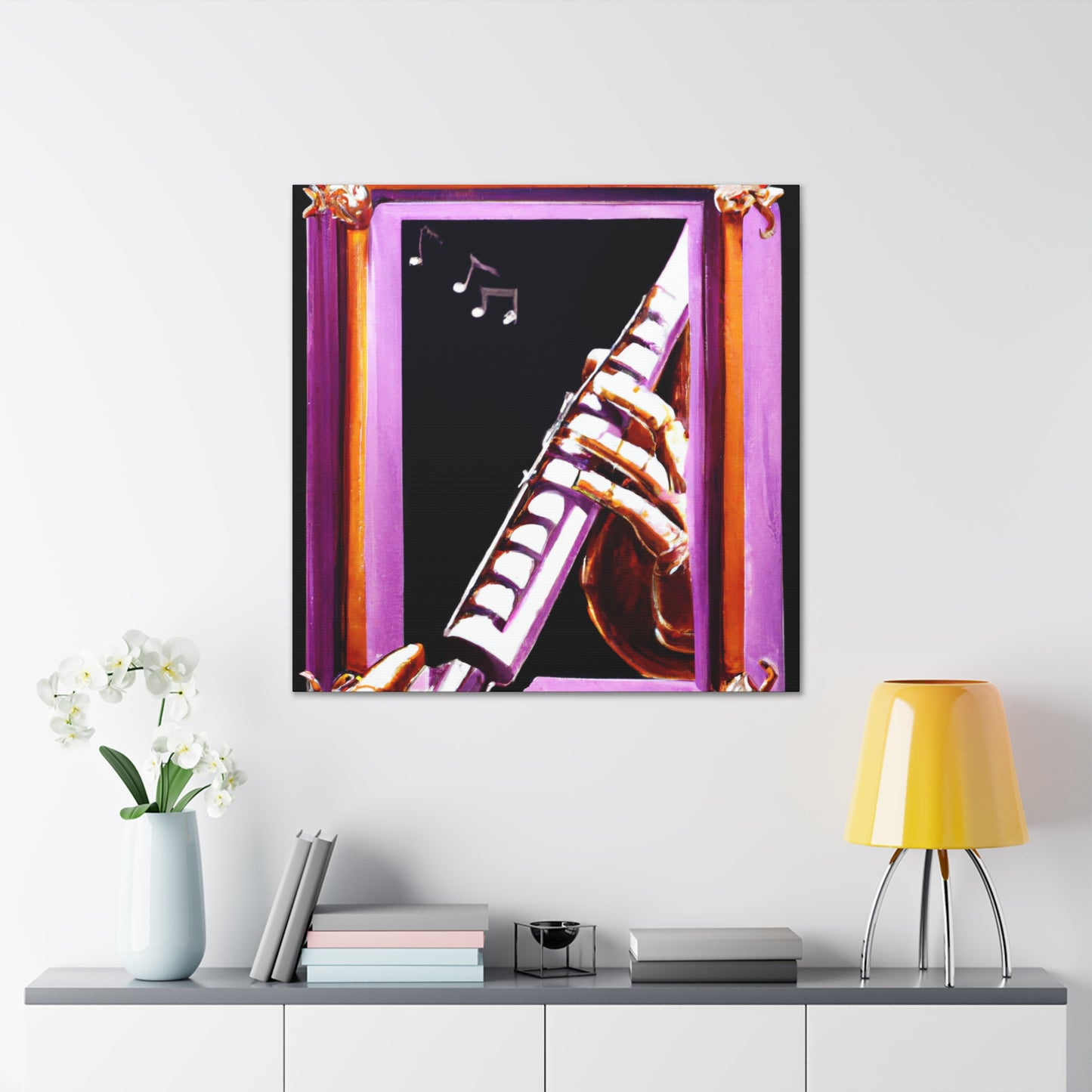 "Melody of Harmonica" - Canvas