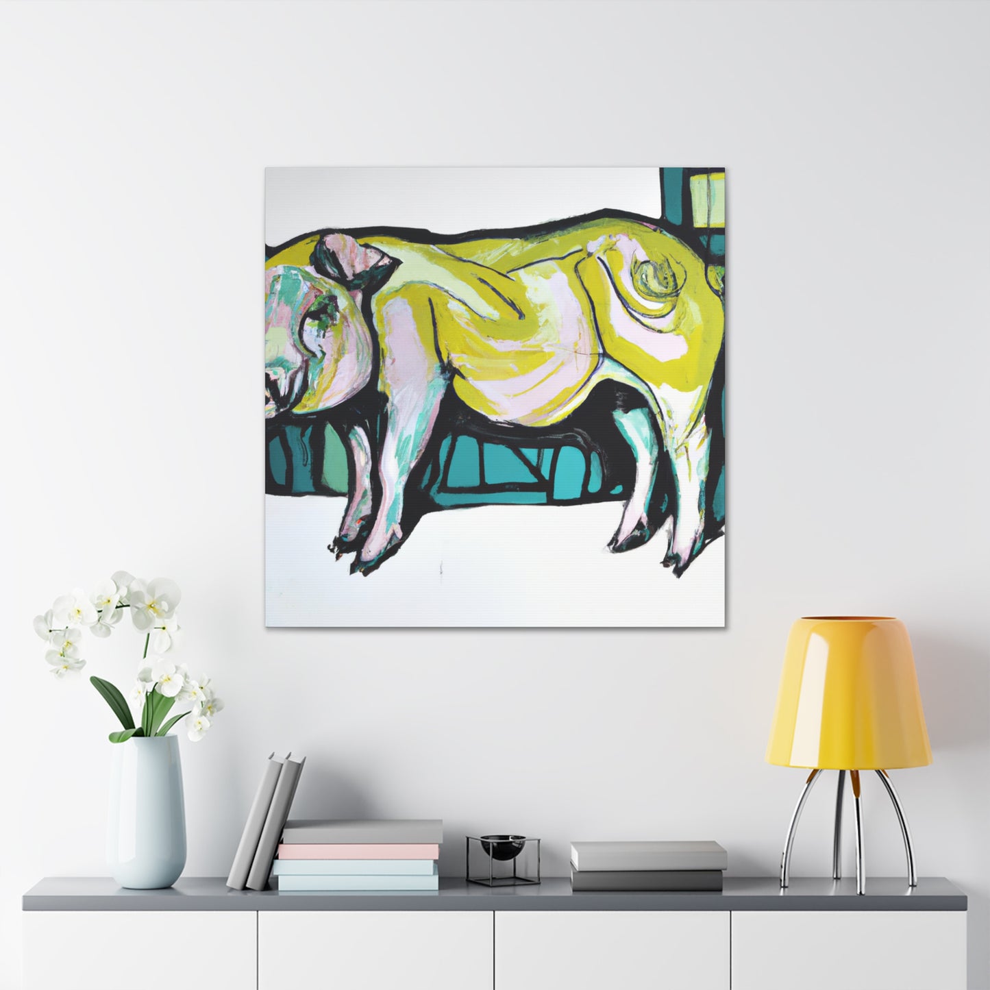 "Pig Culinary Delight" - Canvas